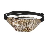 VALICLUD 1pc Fashionable Leopard Print Pu Leather Crossbody Bag with Adjustable Belt for Running and Climbing Stylish Bag for Daily Use