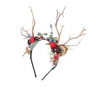 VALICLUD 1pc Halloween Deer Antler Headband Cosplay Headdress for Women Unique Festival Head Decor with Realistic Horns for Halloween Parties and Themed Events