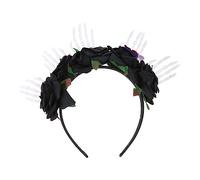 VALICLUD 1pc Halloween Rose Skull Headdress Stylish Hair Decor for Halloween Parties Cosplay and Masquerades Costume Accessory for Festive Celebrations