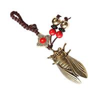 VALICLUD 1pc Handmade Cicada Keychain Pendant and Stylish Car Key Chain Charm for Luck Decorative Keyring for Everyday Use and Gifting