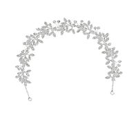 VALICLUD 1pc Handmade Headband for Women Elegant Headdress for Weddings and Parties Charming Hair Decoration Material Silver Color for Daily Wear and Special Occasions