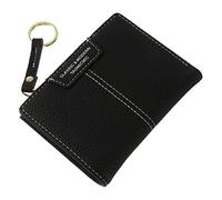 VALICLUD 1pc Keychain Purse Zipper Compact Black Wallet for Cards Cash Lightweight Handbag for Women for Keys and Storage