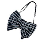 VALICLUD 1pc Large Capacity Bow Tote Bag Fashion Canvas Shoulder Bag for Everyday Use Unique Design for Vacations Shopping Travel Stylish Multi Pocket Storage Tote