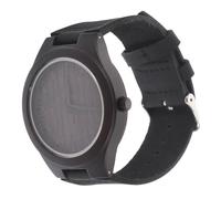 VALICLUD 1pc Men Wooden Quartz Watch Sandalwood Strap Lightweight Minimalist Design for Casual Wear Unique Engraved Style for and Special Occasions