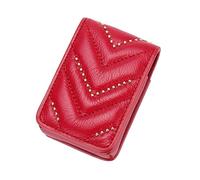 VALICLUD 1pc Mini Cosmetic Bag Mirror Fashionable Red Zipper Wallet for Cash and Small Items for Daily Use and Travel Organization