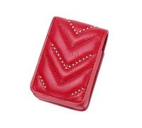VALICLUD 1pc Mini Cosmetic Bag Mirror Small Fresh Zipper Sundries Organizer for Travel and Daily Use Red