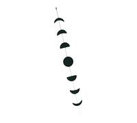 VALICLUD 1pc Moon Cycle Wall Hanging Unique Bohemian Home Decor Moon Theme Garland for Creative Space Decoration Elegant Black Vertical Ornaments for Living Room and Garden