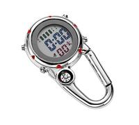 VALICLUD 1Pc Multifunction Carabiner Clip Quartz Watch for Climbing Nurses and Outdoor Activities Features Date Alarm and Guide Functions Practical and Portable Design