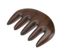 VALICLUD 1pc Natural Sandalwood Scalp Massaging Comb Wide Five Tooth Design for Durable Portable Hair Tool All Occasions Comfortable Skin Friendly