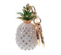 VALICLUD 1pc Pineapple Keychain Car Keychains for Women Couple Rhinestone Key Car s Ornament Key Chain Charm Alloy Rhinestones Miss White
