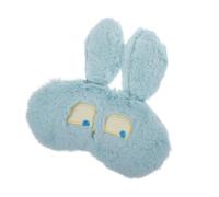 VALICLUD 1Pc Plush Sleeping Eye Mask Adjustable Soft Blindfold for Home Travel Cute Bunny Design Lightweight Washable for Restful Sleep
