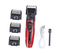 VALICLUD 1Pc Professional Clipper with LCD Display Ergonomic Hair Trimming Tool for Salon Travel Durable Easy to Handle for Haircuts and Grooming Red