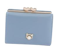 VALICLUD 1pc Pu Leather Foldable Wallet for Women Multi-Card Short Purse Decor Compartments for Cash and Compact Design Friends and Loved