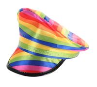 VALICLUD 1pc Rainbow Wide Brim Captain Hat for Carnival Cosplay Costume Random Style for Stage Performance and Festive Occasions and Chic Design