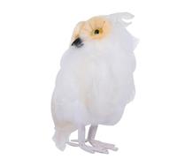 VALICLUD 1pc Realistic Owl Model White Owl Shaped for Home Decoration and Educational Play for Cultivating Love and Creativity