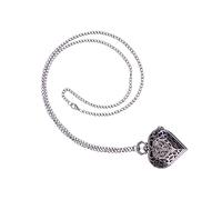 VALICLUD 1pc Retro Hollow Heart Shaped Pocket Watch Creative Vintage Quartz for Men Black Design Father Day and Special Occasions