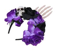 VALICLUD 1Pc Skull Rose Design Headband for Halloween Parties Stylish Hair Accessory for Cosplay and Photo Props Unique Halloween Decor for Women