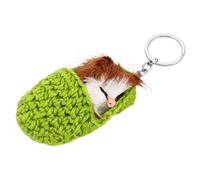 VALICLUD 1pc Sturdy Creative Sleep Animal Keychain Keyring Holder for School Bag Decorative Keyring Lightweight