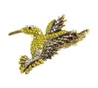 VALICLUD 1pc Unisex Inlaid Diamond Bird Brooch Stylish Birdie Collar Pin for Shirts Jackets Dresses Elegant Accessory for Men Women for Friends Loved Ones
