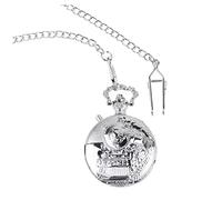VALICLUD 1pc Vintage Locomotive Pocket Watch Elegant Silver for Clothing Decoration for Train Enthusiasts Men and Women Timely Accessory for Special Occasions