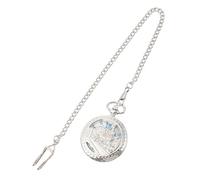 VALICLUD 1pc Vintage Mechanical Pocket Watch Hanging Chain Unique Retro Design for Men and Women for Birthdays and Weddings Silver Pocket Watch