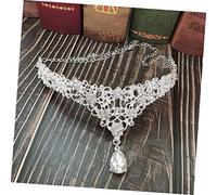 VALICLUD 1pc Vintage Rhinestone Forehead Chain Wedding Jewelry Accessories for Bride and Elegant Alloy Frontlet Crown Veil White for Special Occasions and Daily Wear