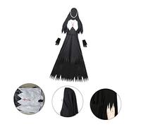 VALICLUD 1PC Zombie Nun Costume for Adults Evil Party Uniform Halloween Outfit for Dress Up Cosplay and Festive Events