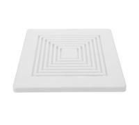 VALICLUD 1pcs Bathroom Fan Grill Cover Extractor Grill Square Abs Metal Ventilation Fan Grille with Spring-loaded Installation Easy Maintenance Modern Style for Bathroom Ceiling