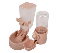 VALICLUD 1set Automatic Pet Feeder Water Dispenser for Cats Dogs Cage Hangable Self-feeding Drinking System with View Design