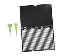 VALICLUD 1Set Braille Writing Board Rows with Integrated Writing Stylus Portable Fingerboard Learning Tool for Accessible Education and Communication