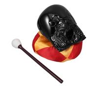 VALICLUD 1Set Buddhist Hall Meditation Supply Imitation Fish with Cushion and Mallet for Chanting and Prayer Material Religious Chanting Equipment