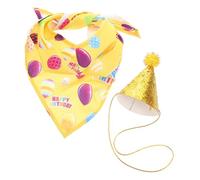VALICLUD 1set Comfortable Goose Costume for Pet and Statues Soft Porch Outfit Cap and Bandana for Birthday Celebrations and Holiday Decorations Easy to Wear
