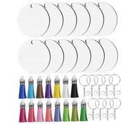 VALICLUD 1set Heat Transfer Keychains Blanks for Crafting Keychains Sublimation Technology for Family Projects and Creative Decor