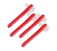 VALICLUD 1set Portable Denture Brushes Double Sided Toothbrushes for Denture Cleaning Durable Material Easy to Use 4pcs