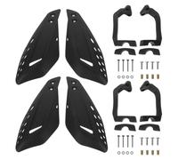 VALICLUD 2 Pair Universal 22mm Motorcycle Handguards Black Plastic Wind Deflector Handlebar Shield with Brake Lever Protection for Motorbike Riding