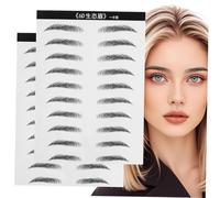VALICLUD 2 Pairs Eyebrow Stickers of Hair Like Simulation Eyebrow Easy to Use Long Lasting