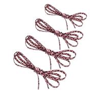 VALICLUD 2 Pairs Leopard Print Elastic Shoelaces for Sneakers Flat Replacement Laces Flexible Thin Sports Shoe Laces for Trainers and Casual Shoes