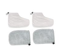 VALICLUD 2 Pairs Paraffin Therapy Wax Bath Set with Soft Insulating Cotton Gloves and Foot Covers for Spa Home Moisturizing Treatment Heat Retention Suitable for Hands and Feet Random Color