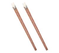 VALICLUD 2 Pairs Reusable Wooden Chopsticks Non Slip Kitchen Food Serving Sturdy Dishwasher Safe Chinese Style Long Chopsticks for Hot Pot and Noodle Meals