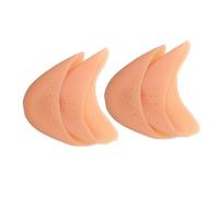 VALICLUD 2 Pairs Skin-Colored Silicone Pointe Shoe Pads for Ballet Dancers Flexible Breathable with Cushioning and Decompression Suitable for High Heels and Various Shoe Types