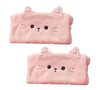 VALICLUD 2 Pcs Cute Cat Ear Headband for Women Soft and Stretchy Spa Makeup Hairband Adorable Animal Design for Face Washing present