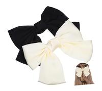 VALICLUD 2 Pcs Elegant Hair Bow Clips for Women and Comfortable Non-painful Hair Accessories in Black and Easy to Use Gift Giving