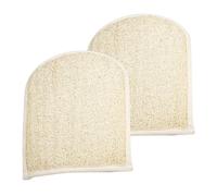 VALICLUD 2 pcs Exfoliating Bath Gloves Double Sided Body Scrubber for Shower Premium Loofah Shower Mitts for Adults Deep Cleanse Foaming Safe Durable Design
