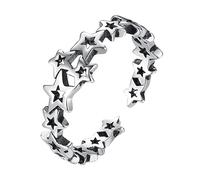VALICLUD 2 pcs Fashionable Five Pointed Star Ring for Unique Stylish Jewelry for Festivals Parties and Daily Wear Eye Catching Accessory for and Costumes