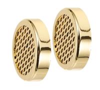 VALICLUD 2 Pcs Gold Cigarette Humidifiers Round Tobacco Humidor Discs for Cigarette Box Fit Flavor Preservation and Humidity Control for Home Office Bar Use