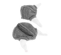 VALICLUD 2 pcs Knitted Ox Horn Hat for Adults and Funny Cosplay Winter Beanie with Warm Comfortable Knit Soft Texture Party Costume Cap for Boy Girl