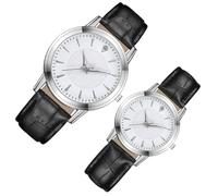 VALICLUD 2 Pcs Luminous Couple Wristwatch Romantic Adorable Fashion Watches for Men and Women White Dial Precise Movement Mirror Valentine's Day Gift for for for for for for