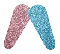 VALICLUD 2 pcs Nail Scissor Covers PU Leather Protective Sheaths for Manicure and Nail Shears Glitter Design in Pink and Blue Easy to Install Scissor Protector Sleeves