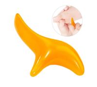 VALICLUD 2 Pcs Reusable Thai Foot Massage Stick Tool for Reflexology in Yellow and Amber Smooth Surface Feet and Leg Massager for Pressure Point Stimulation and Tension Relief