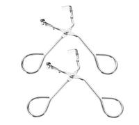 VALICLUD 2 Pcs Travel Eyelash Curler Stainless Steel Precision Styling Tool with Refill Pads for All Lash Shapes Compact Portable Mini Curlers for Defined Dramatic Lashes